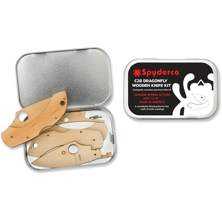 Spyderco 2024 Spyderco Wooden Knife Kit C28 Dragonfly 2 SPY-WDKIT1